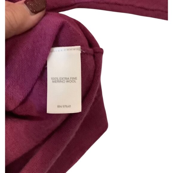 J.Jill Wearever Collection Washable Merino Wool Sweater Women Size Medium Berry - Picture 4 of 8